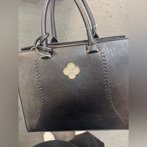 Elegant Black Leather Handbag